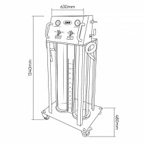 JAHUTUSVEDELIKU VAHETAMISE SEADE, MAX 2X15L, 5-10BAR JBM