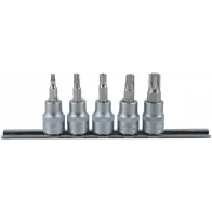 5-OS. 3/8" 12-TÄHIK PADRUNOTSIKUTE KOMPL. M4-M10, SIINIL KS TOOLS