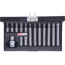 15-OS. 10MM(3/8") TORX OTSIKUTE KOMPLEKT PIKK/LÜHIKE T20-T55 KS TOOLS