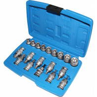 19-OS. 1/2" TORX OTSIKUTE E-PADRUNITE KOMPL. T30-T70, E10-E24 TRIUMF