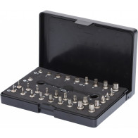 32-OS. 10MM(3/8") + 8MM(5/16") MICRO MADALATE/LÜHIKESTE OTSIKUTE KOMPL. KS TOOLS