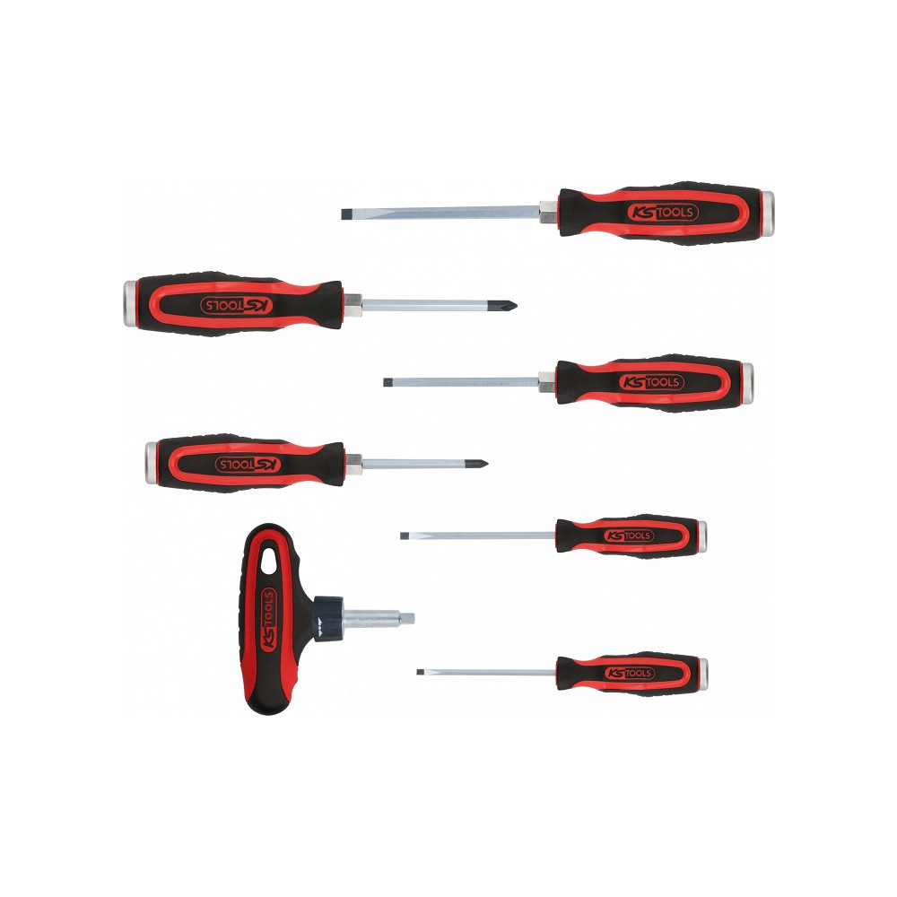 7-OS. LÖÖKKRUVIKEERAJATE KOMPL. 1/4" TIRRIGA KS TOOLS