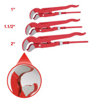 3-OS. TORUTANGIDE KOMPLEKT 1", 1,5", 2" KS TOOLS