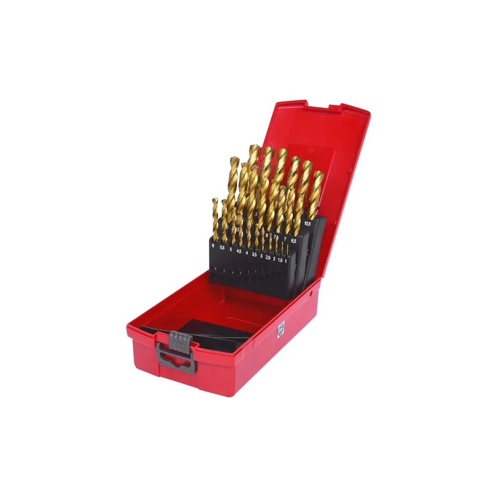 25-OS. HSS-TIN MET. PUURIDE KOMPL. 1,0-13,0MM KS TOOLS